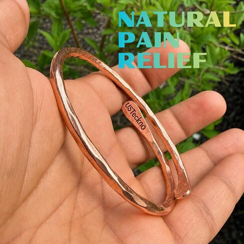 Hand Forged 100% Pure Copper Bracelet. Made with Premium Solid High Gauge Copper and Health benefits. Enhance your well-being in style in Saudi Arabia