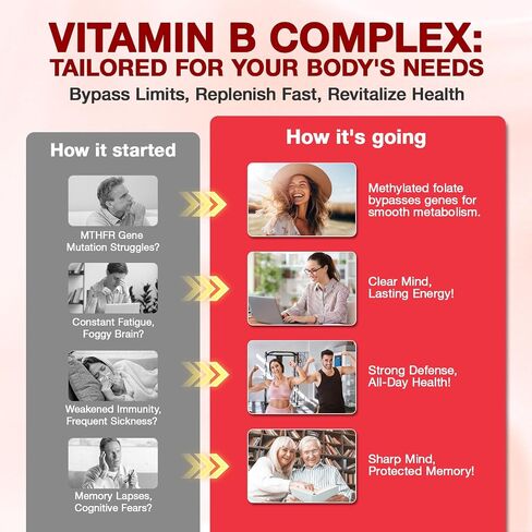 14-IN-1 Methylated Vitamin B Complex Gummies for Women & Men, 120ct, All B Vitamins - Omega-3, Magnesium, Vitamin C, Methyl B12 2000 mcg, PABA, Supports Brain Health, Energy, Immune, Sugar Free, Vegan in Saudi Arabia