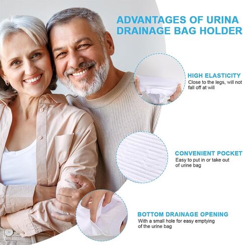 Urine Bags Holder for Legs Catheter Bag Holder Urinary Drainage Bag Fix Sleeve XL Catheter Stabilization Device for Men or Women in Saudi Arabia