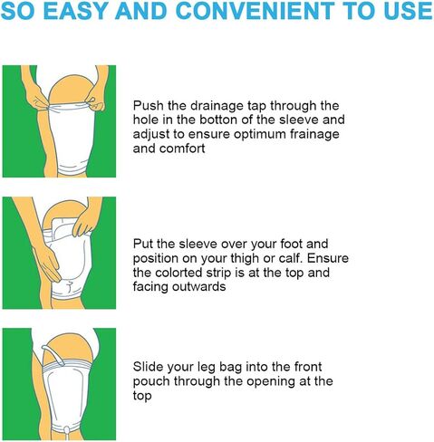 Urine Bags Holder for Legs Catheter Bag Holder Urinary Drainage Bag Fix Sleeve XL Catheter Stabilization Device for Men or Women in Saudi Arabia