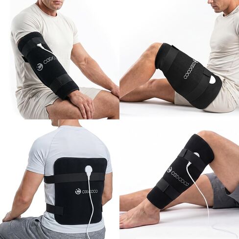 CooCoCo FSA Wearable Heating Pad for Leg, Knee, Arm, Hip, HSA Eligible Heating Pad for Tennis Elbow Relief, Soothing Warmth for Back, Calf Comfort, Adjustable Electric Heat Wrap for Relaxation in Kuwait
