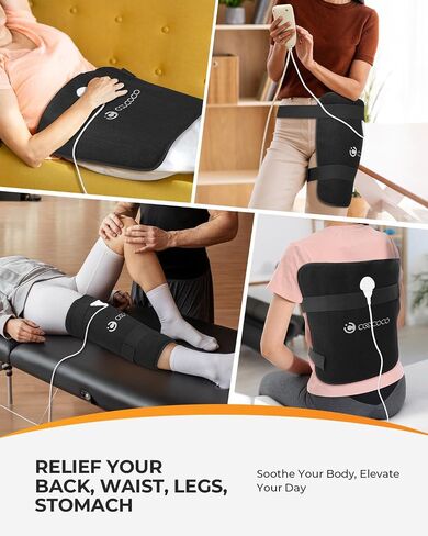 CooCoCo FSA Wearable Heating Pad for Leg, Knee, Arm, Hip, HSA Eligible Heating Pad for Tennis Elbow Relief, Soothing Warmth for Back, Calf Comfort, Adjustable Electric Heat Wrap for Relaxation in Kuwait