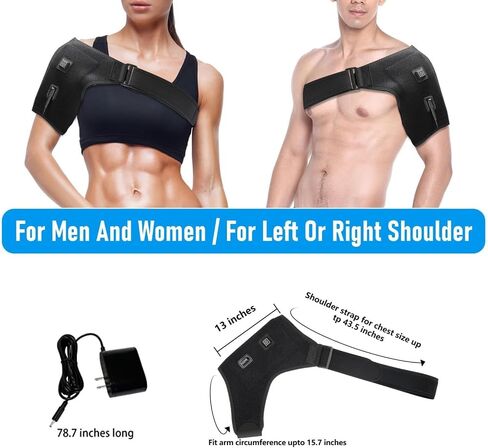 Shoulder-Heating-Pad-Heated-Wrap - 3 Heat Levels Heating Pad for Shoulder Pain for Men Women Frozen Shoulder Pain Relief in Saudi Arabia