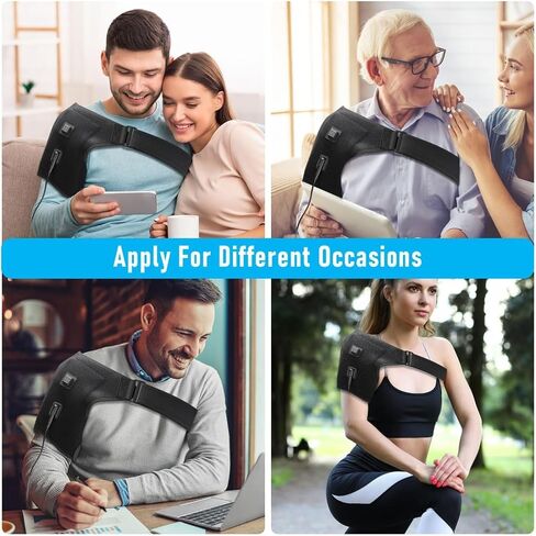 Shoulder-Heating-Pad-Heated-Wrap - 3 Heat Levels Heating Pad for Shoulder Pain for Men Women Frozen Shoulder Pain Relief in Saudi Arabia