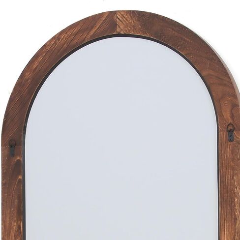 Otlsh Full Length Mirror, Wood Frame, Standing Mirror, Wall Mirror-Walnut in Saudi Arabia