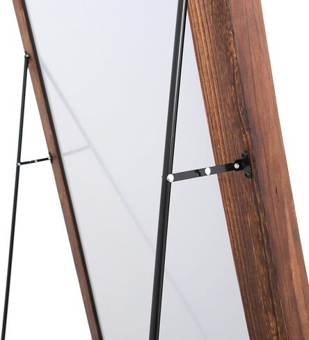 Otlsh Full Length Mirror, Wood Frame, Standing Mirror, Wall Mirror-Walnut in Saudi Arabia