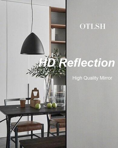 Otlsh Full Length Mirror, Wood Frame, Standing Mirror, Wall Mirror-Walnut in Saudi Arabia