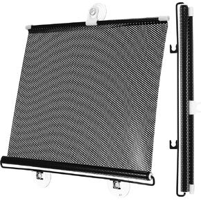 TOYANDONA Blackout Blind Curtains with Suction Cups - No Drill, Cordless, Portable Uv - Protecting PVC Shades for Home & Office (49.12X15.72X0.39in) in Kuwait