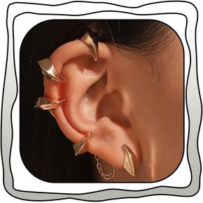 Punk Ear Cuffs Earrings for Women Gothic Devil Spike Dragon Claw Cartilage Ear Wrap Earrings Halloween Cosplay Party Statement Jewelry in Saudi Arabia