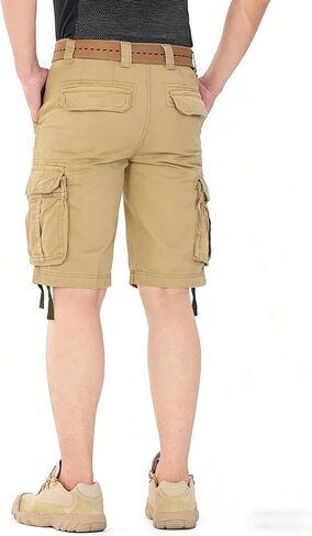 Men's Camo Caro Shorts Cotton Wild Casual Relaxed Fit Work Shorts with 6 Pockets No Belt in Kuwait