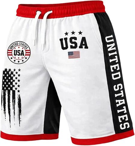 Men's 250Th Anniversary USA Shorts United States 250 Years American Brithday Short Pants 1776-2026 Patriotic Shorts in Kuwait
