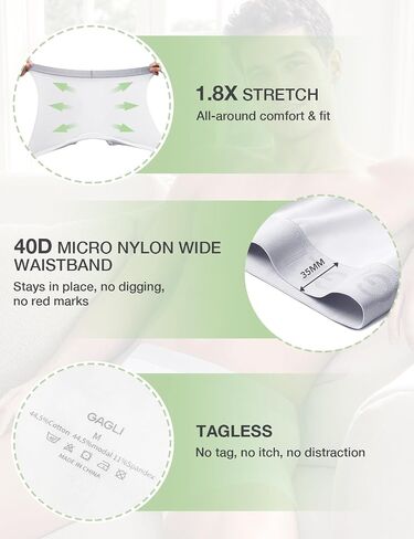 Men's Ultra Soft Breathable Boxer Briefs, Comfortable Cotton Modal Blend Underwear with Fly, 3" Inseam in Saudi Arabia