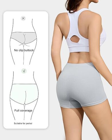 Cotton Boyshort Underwear for Women Cotton Boxer Briefs for Women Underwear Shorts 4 Pack 2" Inseam in Saudi Arabia