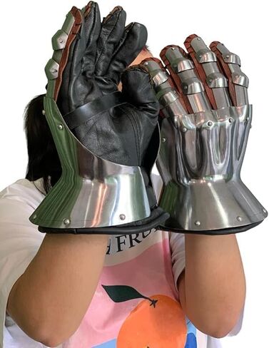 Medieval Armor Gauntlets Pair-14th Centuary Hourglass Steel Gauntlets-Halloween Armor Gauntlets, Perfect For Re-Enactment, Live Cosplay Events, Renaissance & Fantasy Armor, Ren-fair Armor in Saudi Arabia