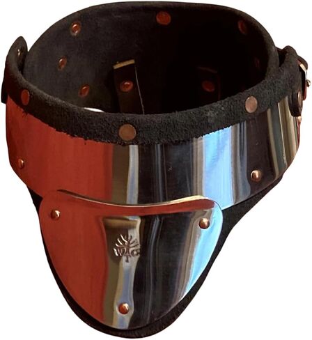 ARTIZANSTORE Stainless Steel and Leather Gorget delivers GREAT Protection for SCA rapier cut & thrust, longword and medieval heavy armored combat in Kuwait