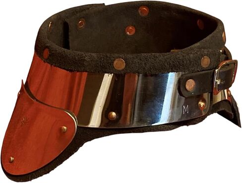 ARTIZANSTORE Stainless Steel and Leather Gorget delivers GREAT Protection for SCA rapier cut & thrust, longword and medieval heavy armored combat in Kuwait