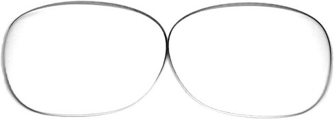 Galaxy Compatible Replacement Lenses For Ray-Ban RB2132 New Wayfarer Black 55 mm (not 52 mm) Crystal Clear in Kuwait