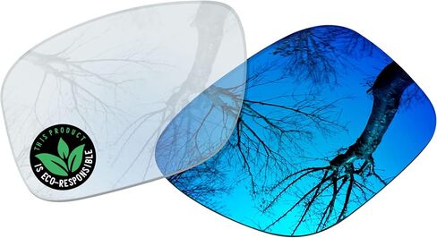 Raydi Polycarbonate Replacement Lenses for RayBan Meta Wayfarer RW4006 50mm Sunglasses - Ice Blue Photochromic - Non - Polarized in Kuwait