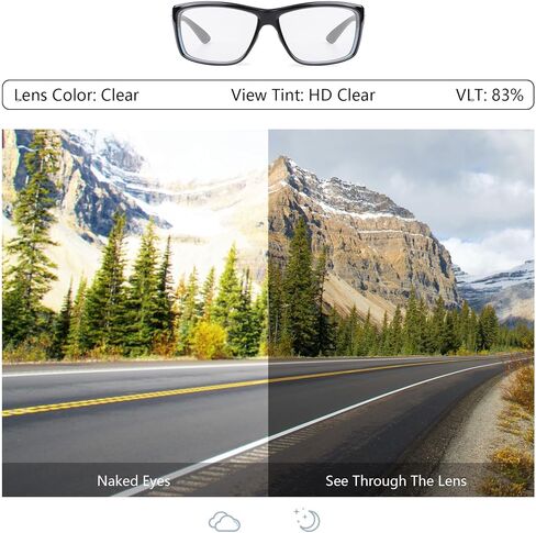 عدسات Bowyer البديلة لنظارات Oakley Meta HSTN OW8002 الذكية مقاس 51 مم AI - عدسات انتقالية ومضادة للضوء الأزرق، ملاءمة دقيقة in Kuwait