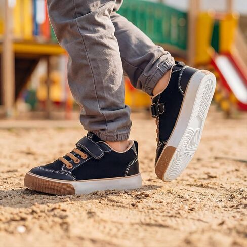 GINNI Toddler Boys Girls Sneakers Slip On Canvas Shoes Little Kid Breathable Anti-Slip Casual School Shoes in Saudi Arabia