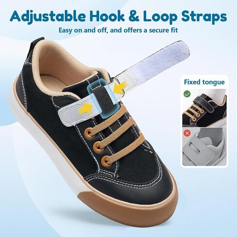 GINNI Toddler Boys Girls Sneakers Slip On Canvas Shoes Little Kid Breathable Anti-Slip Casual School Shoes in Saudi Arabia