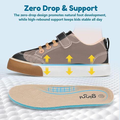 GINNI Toddler Boys Girls Sneakers Slip On Canvas Shoes Little Kid Breathable Anti-Slip Casual School Shoes in Saudi Arabia
