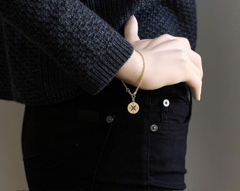 You are My Compass • I'd be Lost Without You • Intentional Charm Bracelet • Unique Handcrafted Gift for Wife/Girlfriend/Best Friend gold-filled in Kuwait