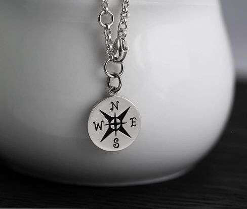 You are My Compass • I'd be Lost Without You • Intentional Charm Bracelet • Unique Handcrafted Gift for Wife/Girlfriend/Best Friend gold-filled in Kuwait