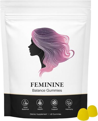 Nuora Feminine Balance Gummies for Women, PH Balance, Healthy Odor, Flora and Immune Support, Vaginal Health Support, Vegan Hawaiian Pineapple, 60 Count (1) in Kuwait