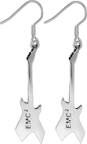 Hardcore Rock and Roll Guitar Earrings - Stranger Eddie Things Munson - Stainless Steel - EMC2 Engraving in Saudi Arabia