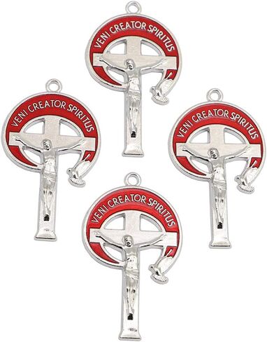 Glary 50pcs of Catholic Veni Creator Spiritus Key Crucifix Cross Pendant in Saudi Arabia