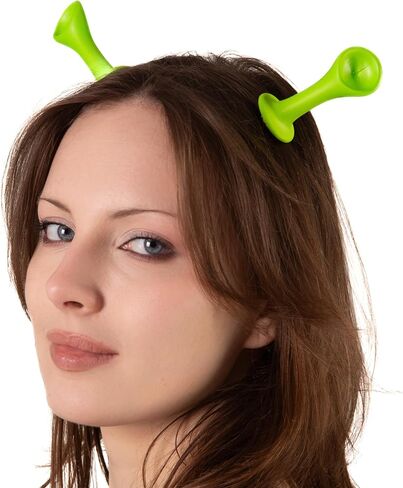 Womens Green Monster Ear with Clips - Mens Women Men Halloween Costume Accessories Headwear Cosplay in Kuwait
