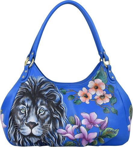 Anuschka Women’s Original Hand-Painted Genuine Leather Triple Compartment Ruched Hobo in Kuwait