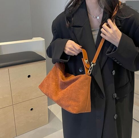 Shoulder Bag Hobo Handbag with Soft Suede bag Crossbody Bags in Saudi Arabia