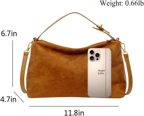 Shoulder Bag Hobo Handbag with Soft Suede bag Crossbody Bags in Saudi Arabia