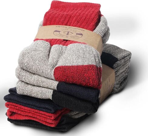 SOCKS'NBULK Case Pack of 480 Pairs Mens Womens Thermal Boot Socks, Bulk Pack Thick Warm Winter Extreme Weather Socks in Saudi Arabia