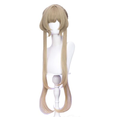 KIRA KIRA Genshin Sandrone Cosplay Wig Game Genshin Sandrone Wig 80cm Long Straight Dirty Blonde Hair for Cosplay Song of the Welkin Moon in Kuwait