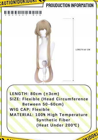 KIRA KIRA Genshin Sandrone Cosplay Wig Game Genshin Sandrone Wig 80cm Long Straight Dirty Blonde Hair for Cosplay Song of the Welkin Moon in Kuwait