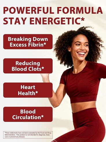 Nattokinase 4000 FU Per Serving, Derived from Japanese Natto, Systemic Enzymes for Heart and Circulatory Support, 60 Vegan Capsules, Non GMO in Saudi Arabia