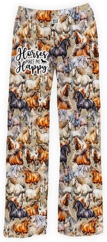BRIEF INSANITY Farm & Friends Themed Pajama Pants - Comfy Ultra Soft Novelty Farm Animals Printed Pajamas for Women & Men in Kuwait