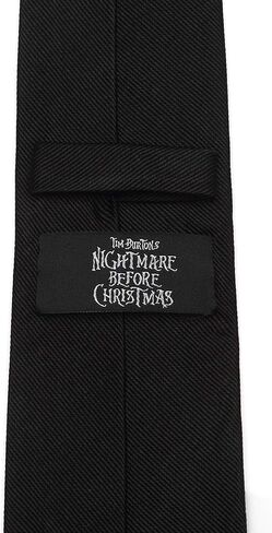 Cufflinks Inc. Disney Necktie for Men – Jack Skellington Black Men's Silk Tie – Subtle Vintage-Inspired Disney Accessory for Office or Gifts in Kuwait