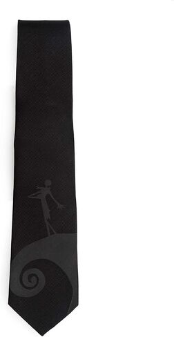 Cufflinks Inc. Disney Necktie for Men – Jack Skellington Black Men's Silk Tie – Subtle Vintage-Inspired Disney Accessory for Office or Gifts in Kuwait