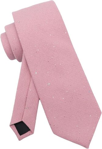Sparkle Ties for Men, Solid Color Glitter Mens Ties, Adjustable Sequin Men's Neckties for Work Banquet Celebration in Kuwait