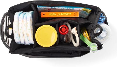 Leatherology Bag Insert Organizer, Water-Resistant Nylon, 5 Insulated Pockets for Tote or Diaper Bag in Saudi Arabia