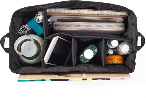 Leatherology Bag Insert Organizer, Water-Resistant Nylon, 5 Insulated Pockets for Tote or Diaper Bag in Saudi Arabia