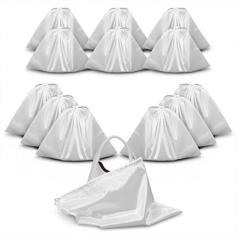 COMNICO Dust Bags for Handbags, 12 Pcs Silk Dust Covers With Drawstring Travel Storage Pouch Purse Storage Organizer for Purses and Handbags Shoes Boots Bags Luggage in Kuwait