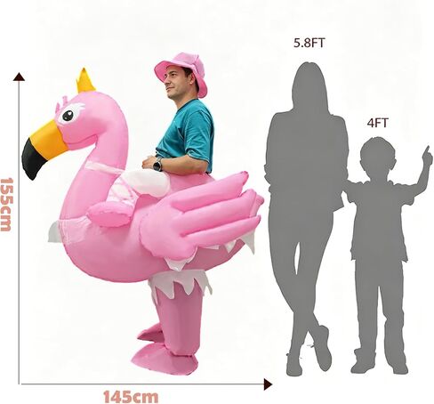 HZGDEJTG Flamingo Inflatable Suit - Adult Fun Costume, Perfect for Parties, Gatherings, Festivals, and Costume Parties in Saudi Arabia