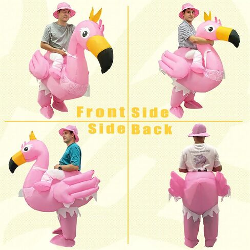 HZGDEJTG Flamingo Inflatable Suit - Adult Fun Costume, Perfect for Parties, Gatherings, Festivals, and Costume Parties in Saudi Arabia