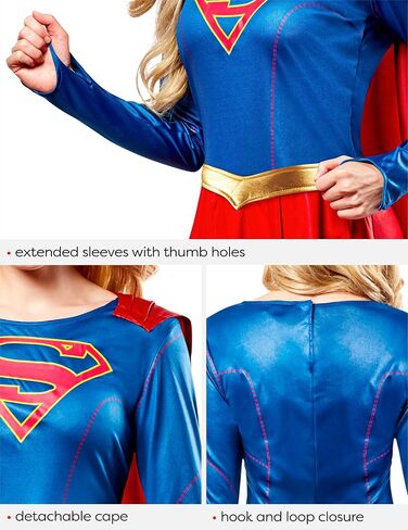 Rubies at Party City DC Superheroes Supergirl TV Series: Supergirl Costume Dress for Adults, Women's Costume in Saudi Arabia