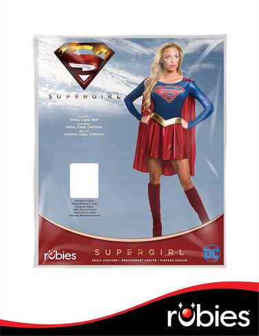 Rubies at Party City DC Superheroes Supergirl TV Series: Supergirl Costume Dress for Adults, Women's Costume in Saudi Arabia